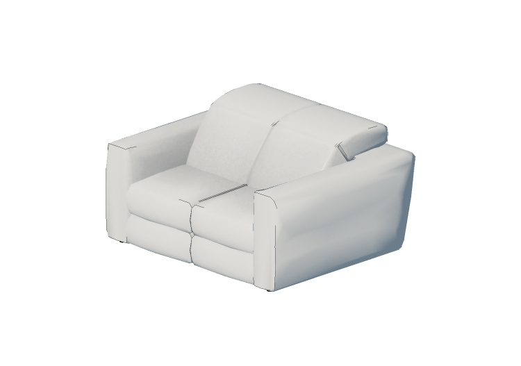 Chairs and Sofas 3D - Two seater sofa - Natuzzi - Brio -... Chairs and Sofas 3D - Two seater sofa - Natuzzi - Brio -...