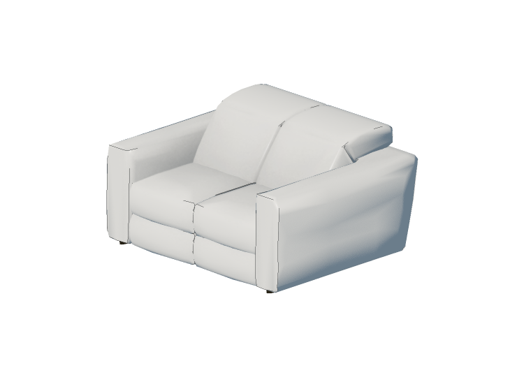 Divans 3D - Canapé à deux places - Natuzzi - Brio - 2761 -... Divans 3D - Canapé à deux places - Natuzzi - Brio - 2761 -...