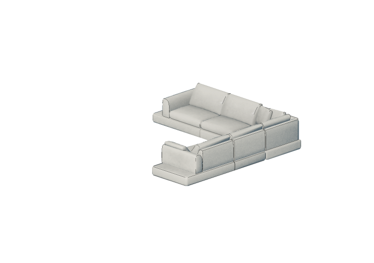 Chairs and Sofas 3D - Five seater sofa - Diagonal - Brio -... Chairs and Sofas 3D - Five seater sofa - Diagonal - Brio -...