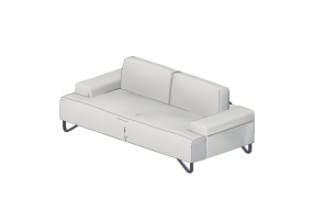 Poltronas y Sofás 3D - Sofá dos plazas - Natuzzi - Fly - 2563