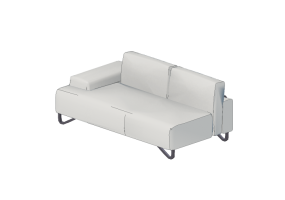 Poltronas y Sof&aacute;s 3D - Sof&aacute; dos plazas - Natuzzi - Fly - 2563
