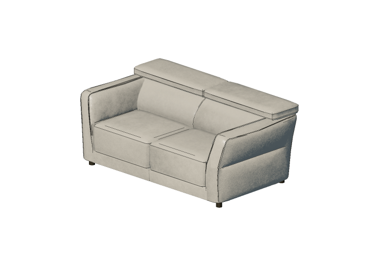 Chairs and Sofas 3D - Two seater sofa - Natuzzi - Notturno... Chairs and Sofas 3D - Two seater sofa - Natuzzi - Notturno...