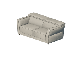 Chairs and Sofas 3D - Two seater sofa - Natuzzi - Notturno - 2784