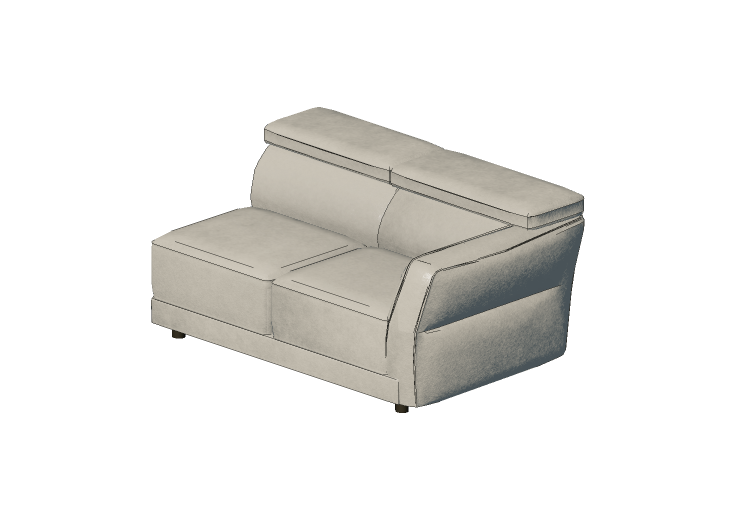 3D Sessel und Sofas - Sofa 2-Sitzer - Natuzzi - Notturno -... 3D Sessel und Sofas - Sofa 2-Sitzer - Natuzzi - Notturno -...