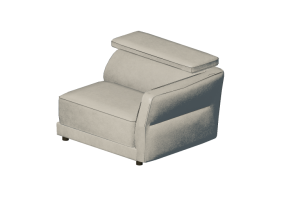 Sof&aacute;s 3D - Sof&aacute; dois assentos - Natuzzi - Notturno - 2784