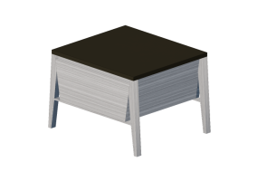 Letti 3D - Comodino 60x50x40cm - Natuzzi - Euclide