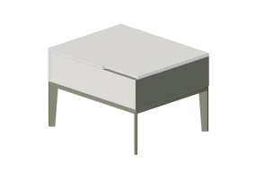 Camas 3D - Mesa de cabeceira 60x50x40cm - Natuzzi - Mondrian