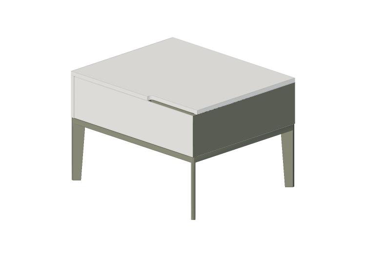 Lits 3D - Table de nuit 60x50x40cm - Natuzzi - Mondrian -... Lits 3D - Table de nuit 60x50x40cm - Natuzzi - Mondrian -...