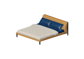 Letti 3D - Struttura letto 207x243cm - Natuzzi - Diamante