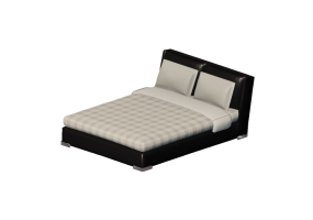3D Betten und Nachttische - Bettgestell 178x231cm - Natuzzi - Fenice