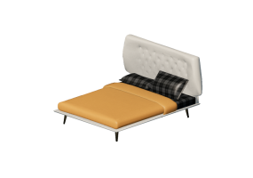 Camas 3D - Estrutura de cama 213x236cm - Natuzzi - Dolcevita