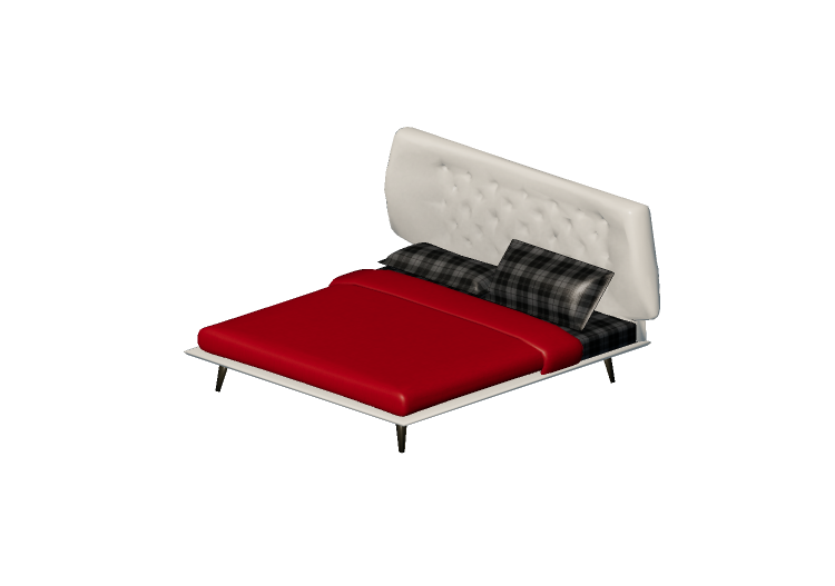 Camas y Mesitas de noche 3D - Estructura cama 253x236cm -... Camas y Mesitas de noche 3D - Estructura cama 253x236cm -...