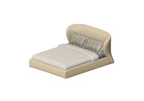 Lits 3D - Structure lit 188x233cm - Natuzzi - Oasi