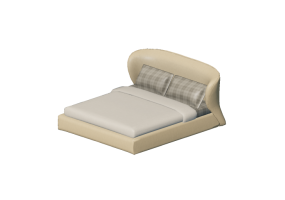Lits 3D - Structure lit 208x233cm - Natuzzi - Oasi