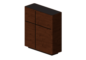 Wardrobes and Cabinets 3D - Wardrobe 135x50x151cm - Natuzzi - Cartesio