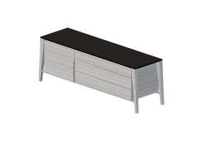 Arm&aacute;rios 3D - C&ocirc;moda 190x55x65cm - Natuzzi - Euclide