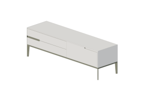 Wardrobes and Cabinets 3D - Drawers 180x50x70cm - Natuzzi - Mondrian