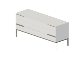 Armoires 3D - Commode 160x50x70cm - Natuzzi - Mondrian