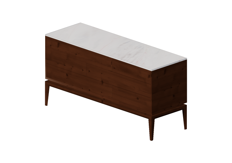 Armarios y Cómodas 3D - Cómoda 160x53x80cm - Natuzzi -... Armarios y Cómodas 3D - Cómoda 160x53x80cm - Natuzzi -...