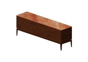 3D Schränke und Kommoden - Kommode 220x53x75cm - Natuzzi - Munari