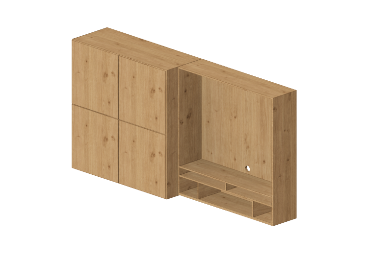 Paredes equipadas 3D - Sistema modular 248x127cm - Natuzzi... Paredes equipadas 3D - Sistema modular 248x127cm - Natuzzi...