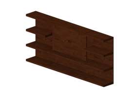 Pareti attrezzate 3D - Sistema componibile 320x146cm - Natuzzi - Kubika