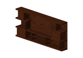 Pareti attrezzate 3D - Sistema componibile 320x146cm - Natuzzi - Kubika