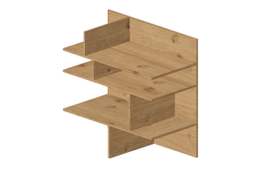 Armários Multiuso De Parede 3D - Sistema componível 58x58cm - Natuzzi - Novecento