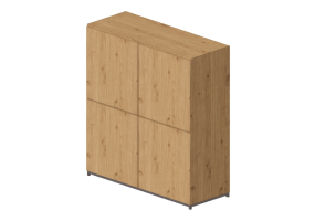 Parois &eacute;quip&eacute;es 3D - Syst&egrave;me composable 124x134cm - Natuzzi - Novecento