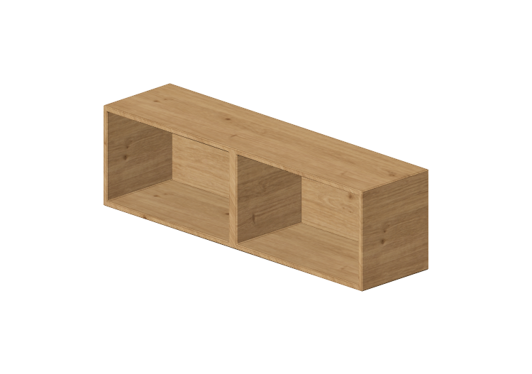 Pareti attrezzate 3D - Sistema componibile 124x36cm -... Pareti attrezzate 3D - Sistema componibile 124x36cm -...