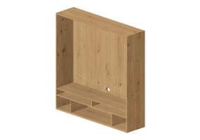 3D Wall Cabinet - Modular system 124x126cm - Natuzzi - Novecento