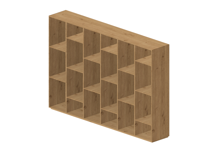 3D Wall Cabinet - Modular system 186x126cm - Natuzzi -... 3D Wall Cabinet - Modular system 186x126cm - Natuzzi -...