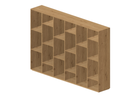 Armários Multiuso De Parede 3D - Sistema componível 186x126cm - Natuzzi - Novecento