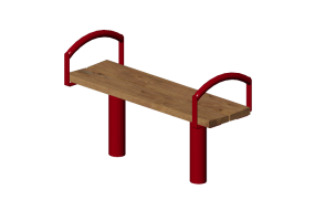 3D Sitzb&auml;nke und Pflanzengef&auml;&szlig;e - Holzbank - Nola - City