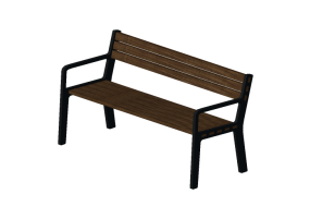 Bancs 3D - Banc en bois - Nola - Frank Backed