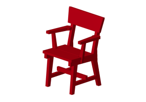 Bancos y Macetas 3D - Silla de madera lacada - Nola - Hjorthagen