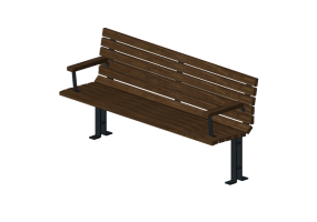 Bancs 3D - Banc en bois - Nola - Hjorthagen Backed