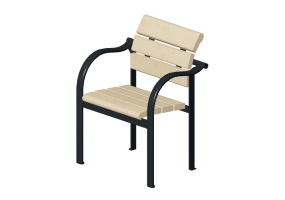 Panchine e Fioriere 3D - Sedia in legno - Nola - Kalmar