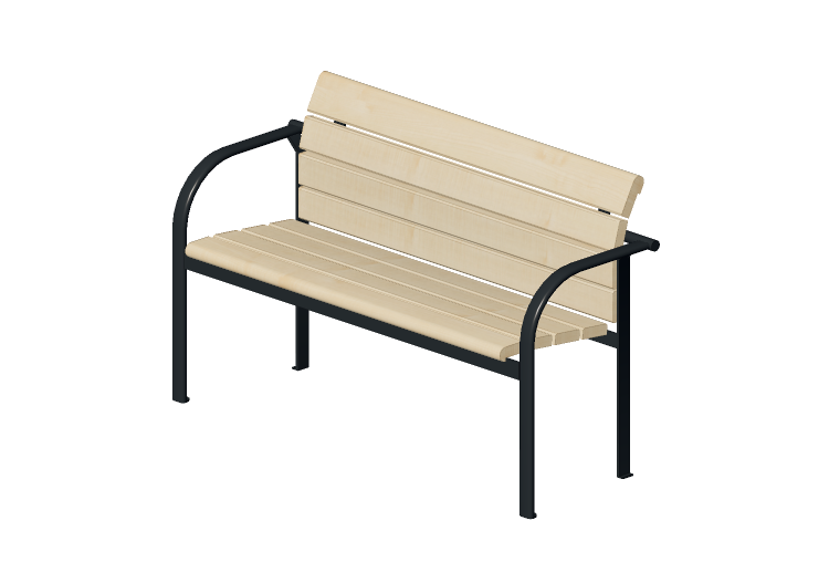 Benches and Planters 3D - Wooden bench - Nola - Kalmar... Benches and Planters 3D - Wooden bench - Nola - Kalmar...