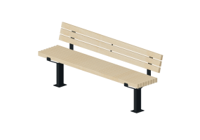 3D Sitzb&auml;nke und Pflanzengef&auml;&szlig;e - Holzbank - Nola - Luma Bench