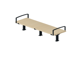 Bancs 3D - Banc en bois - Nola - Luma Titan