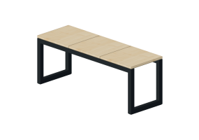 Bancos y Macetas 3D - Banco de madera - Nola - Minimal