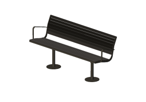 3D Sitzb&auml;nke und Pflanzengef&auml;&szlig;e - Holzbank - Nola - Parco Backed