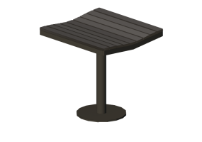 Bancos 3D - Banqueta de madeira - Nola - Parco Stool