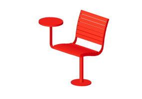 Panchine e Fioriere 3D - Sedia in legno - Nola - Parco Swivel