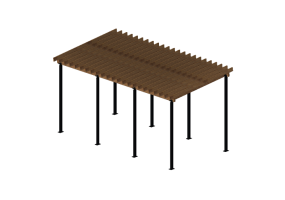 Accessoires 3D - Pergola en bois - Nola - Akalla