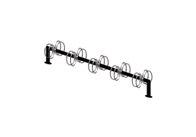 Accessori 3D - Portabiciclette da terra 10 posti - Nola - Goggle