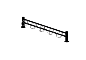 Accesorios 3D - Portabicicletas de piso 5 lugares - Nola - Goggle