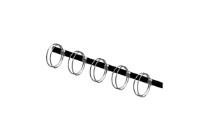 3D Accessories - 5 Bike wall mounted Rack - Nola - Goggle
