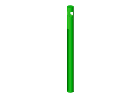 Acess&oacute;rios 3D - Poste de prote&ccedil;&atilde;o de a&ccedil;o - Nola - Solcell